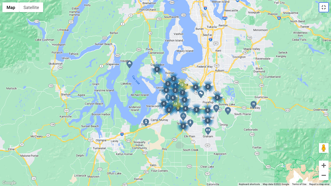 Screen shot of directory map